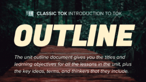 how to write a tok essay outline